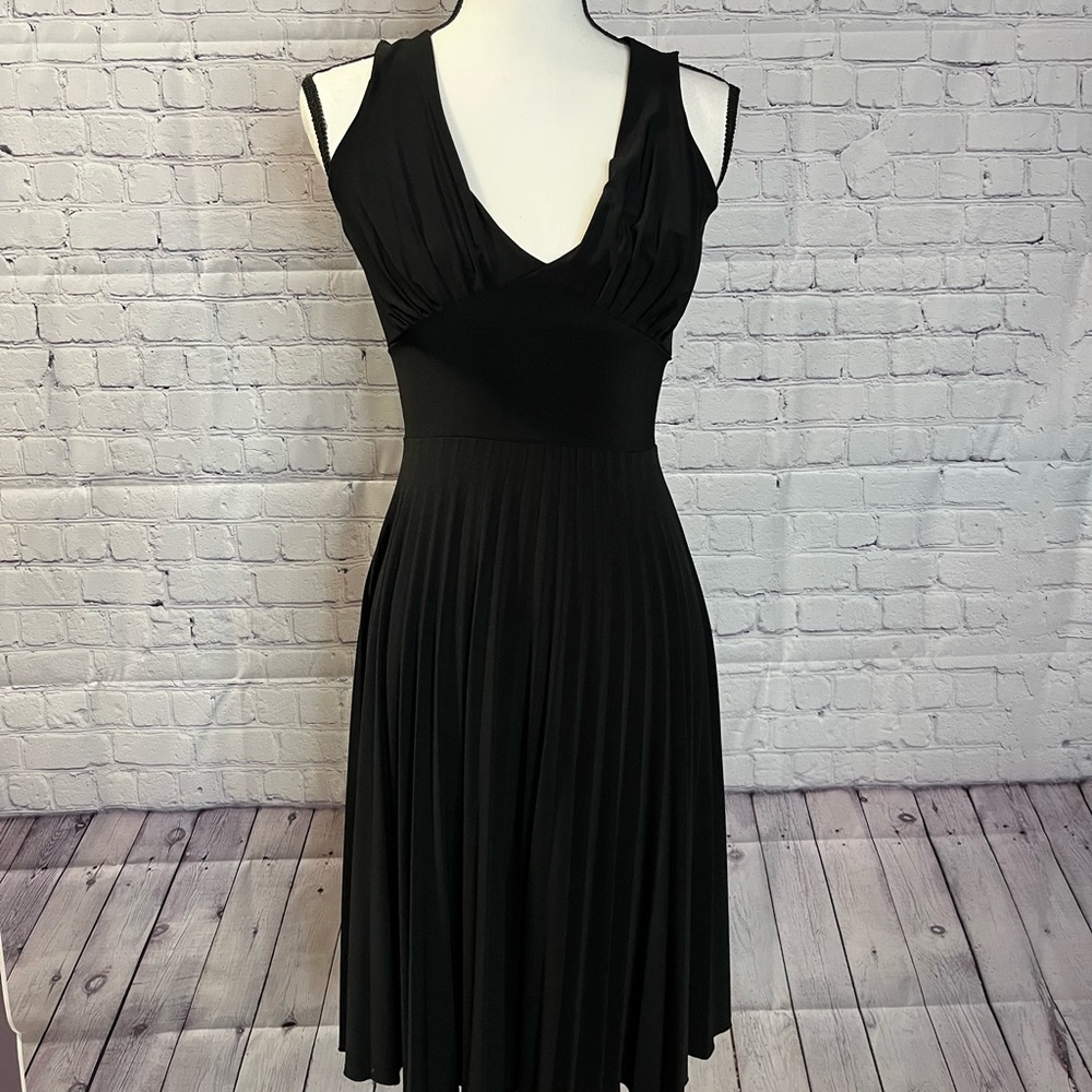 Black halter style dress